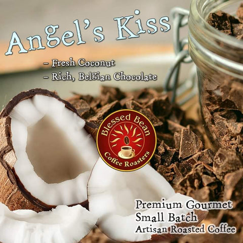Angel's Kiss (Chocolate Coconut) flavored coffee