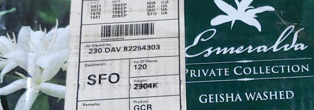 Panama Hacienda Le Esmeralda "Private Collection: Geisha  12 oz. bag