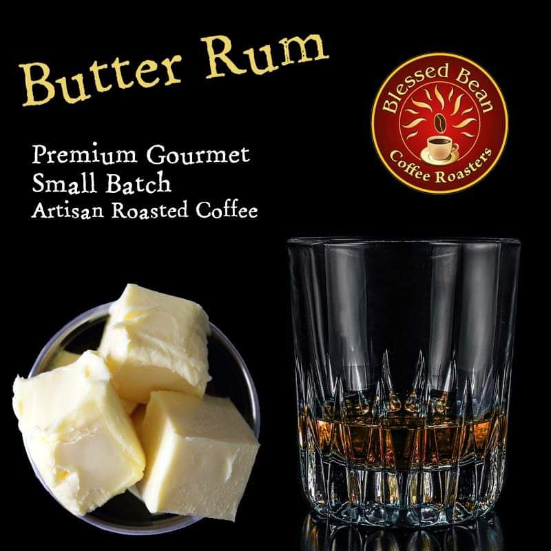 Butter Rum flavored coffee