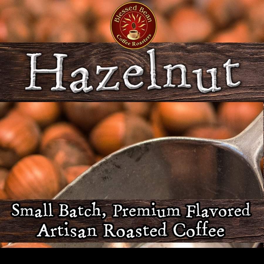 Hazelnut flavored coffee