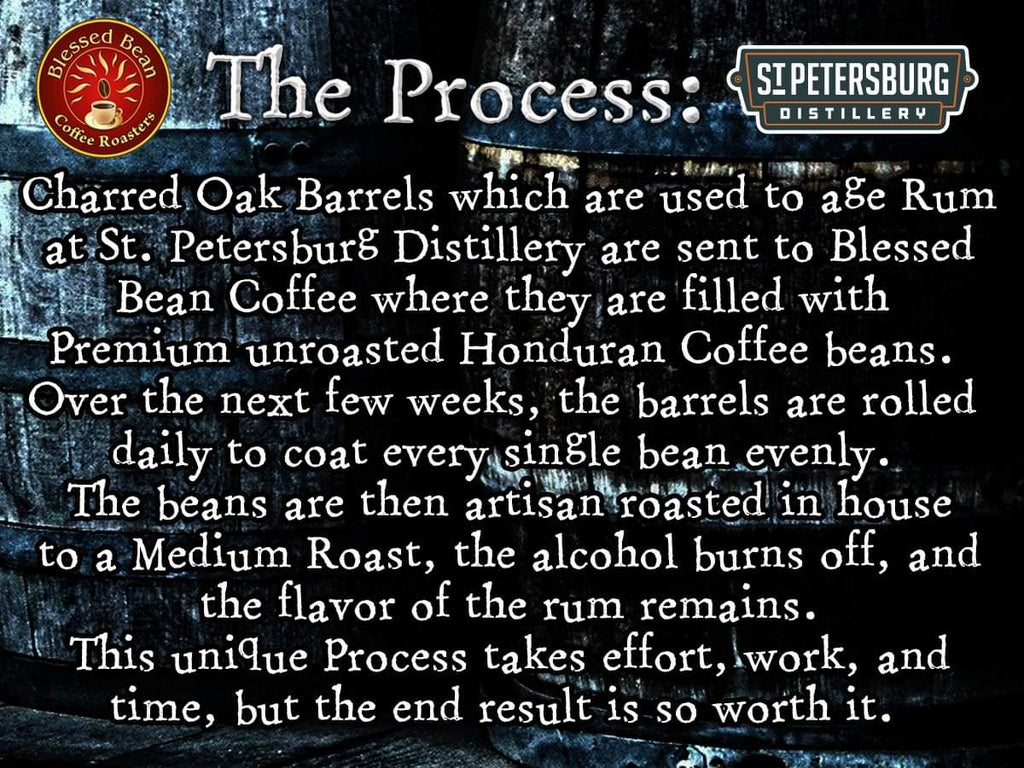 RUM Barrel Aged coffee  12 oz. bag